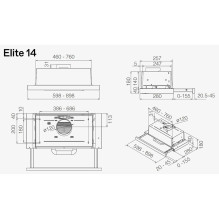 Hood ELICA ELITE 14 PLUS BL / A / 60 Hood ELICA ELITE 14 PLUS BL / A / 60