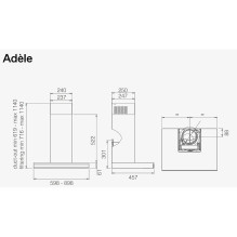 Hood ELICA ADÉLE BL MAT / A / 90 GFB Hood ELICA ADÉLE BL MAT / A / 90 GFB