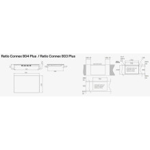 Kaitlentė ELICA RATIO CONNEX 804 PLUS BL