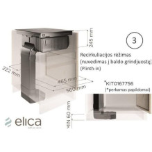 Hood accessory ELICA Recycling kit plinth-in for Nikolatesla FIT / FIT 3Z / FIT XL / PRIME S / ALPHA / VELVET (filters i