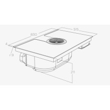 Hob-hood ELICA NIKOLATESLA ONE HP RAW BR / A / 83 Hob-hood ELICA NIKOLATESLA ONE HP RAW BR / A / 83