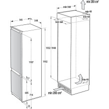Refrigerator GORENJE NRKI519E82WF Refrigerator GORENJE NRKI519E82WF