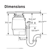 Food waste disposer ISE PREMIUM 700 EC Food waste disposer ISE PREMIUM 700 EC