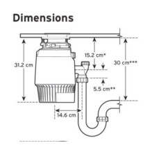 Food waste disposer ISE EVO PLUS 1000EC- 2 AS
