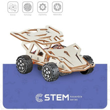 Švietimo Žaislas - Extra Digital Four-Wheel Drive Racing Car DIY Kit Nuo 6 iki 8 metų