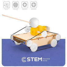 Mokomasis Žaislas - Extra Digital Wooden Assembly Kit Motorized Tank Nuo 5 metų