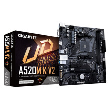 Motininė Plokštė - GIGABYTE A520M K V2, palaikanti AMD Ryzen 5000 serijos AM4 procesorius, iki 5100MHz DDR4 (OC), PCIe G Motininė Plokštė - GIGABYTE A520M K V2, palaikanti AMD Ryzen 5000 serijos AM4 procesorius, iki 5100MHz DDR4 (OC), PCIe G