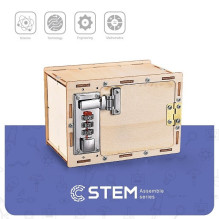 Švietimo Žaislas - Extra Digital Wooden Assembly Kit Mechanical Lockbox, 6+ Years
