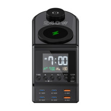 Įkrovimo Žadintuvas - Blitzwolf BW-FW10 240W, 6 USB prievadai, LED Ekranas Įkrovimo Žadintuvas - Blitzwolf BW-FW10 240W, 6 USB prievadai, LED Ekranas