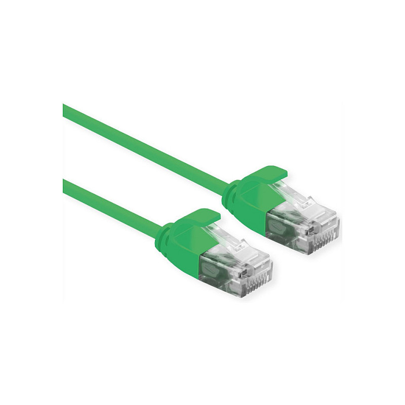 ROLINE UTP DataCenter Patchkabel Cat.6A (Class EA), LSOH, slim, grn, 3 m
