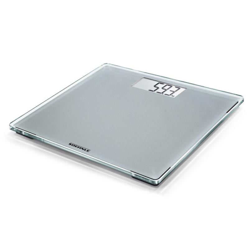 Asmeninės Svarstyklės - Soehnle Style Sense Compact 300, 180kg Talpa, LCD Ekranas, Sidabrinė