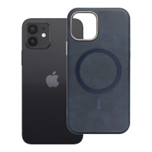 Case for iPhone 12 Gentleman Mag Cover compatible with MagSafe navy blue Case for iPhone 12 Gentleman Mag Cover compatible with MagSafe navy blue