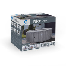 Garden spa, inflatable pool, AVENLI NICE 6-person hot tub, 204x70, silver Garden spa, inflatable pool, AVENLI NICE 6-person hot tub, 204x70, silver