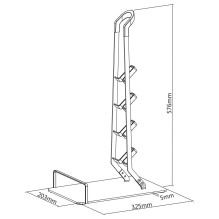 Maclean MC-905 Universal Cordless Vacuum & Accessories Floor Stand Holder Solid Stable Maclean MC-905 Universal Cordless Vacuum & Accessories Floor Stand Holder Solid Stable