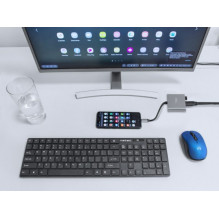 Natec NMP-1607 USB-C HDMI pilkas Natec NMP-1607 USB-C HDMI pilkas