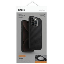 UNIQ "Keva Magclick Charging iPhone 15 Pro Max" Carbon Black UNIQ "Keva Magclick Charging iPhone 15 Pro Max" Carbon Black