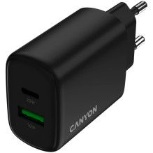 CANYON charger OnCharge 200 20W 1xPD 1xQC EU Black CANYON charger OnCharge 200 20W 1xPD 1xQC EU Black