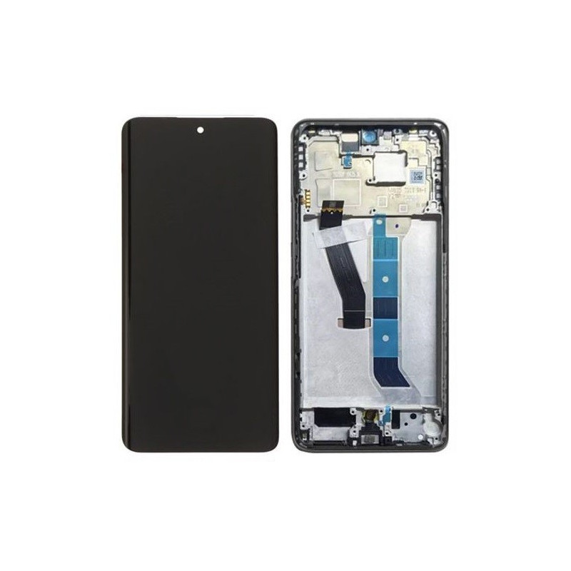 Ekranas Xiaomi Redmi Note 15 5G su lietimui jautriu stikliuku ir rėmeliu Black originalus (service pack)