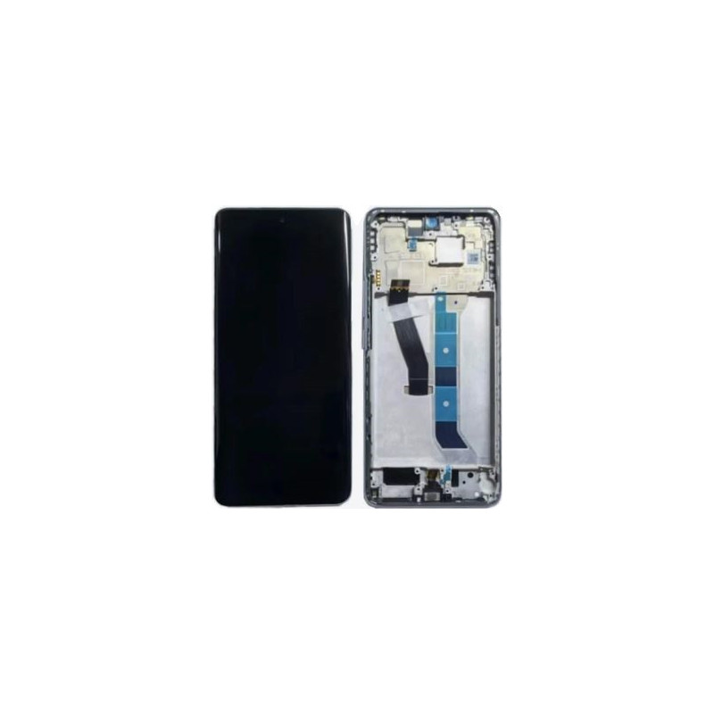 Ekranas Xiaomi Redmi Note 15 5G su lietimui jautriu stikliuku ir rėmeliu Glacier Blue originalus (service pack)