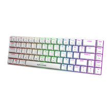Mechaninė klaviatūra - Fifine GK1W 65% RGB, Linijinė Raudona, Karštai Keičiamas, Balta Mechaninė klaviatūra - Fifine GK1W 65% RGB, Linijinė Raudona, Karštai Keičiamas, Balta