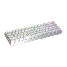 Mechaninė klaviatūra - Fifine GK1W 65% RGB, Linijinė Raudona, Karštai Keičiamas, Balta Mechaninė klaviatūra - Fifine GK1W 65% RGB, Linijinė Raudona, Karštai Keičiamas, Balta