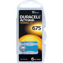 Klausos Aparato Baterija - Duracell Activair 675 Cinko-Oras 60 vnt Klausos Aparato Baterija - Duracell Activair 675 Cinko-Oras 60 vnt