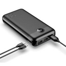 Veger Powerbank Veger L30 (W3008PD) PD QC3.0 3A 20W 30000 mAh black Veger Powerbank Veger L30 (W3008PD) PD QC3.0 3A 20W 30000 mAh black