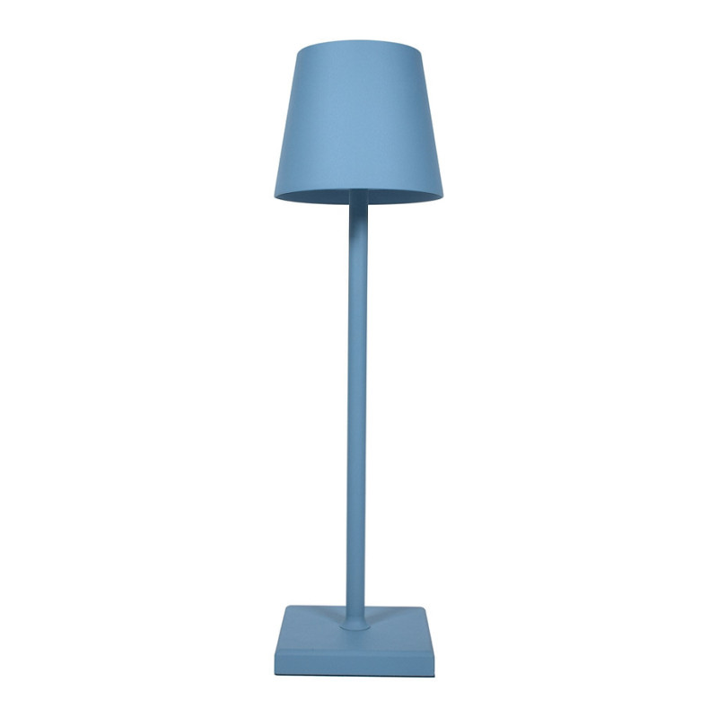 Synergy 21 LED table lamp, rechargeable battery, dimmable with touch switch, blue