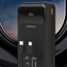 Išorinė baterija Power Bank Dudao K15 Max 22.5W 30000mAh juoda Išorinė baterija Power Bank Dudao K15 Max 22.5W 30000mAh juoda