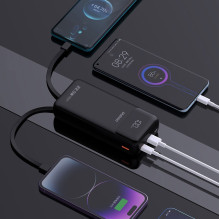 Išorinė baterija Power Bank Dudao K15 Pro 22.5W 20000mAh juoda Išorinė baterija Power Bank Dudao K15 Pro 22.5W 20000mAh juoda