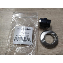 Maisto atliekų smulkintuvas ISE Brushed Steel Button