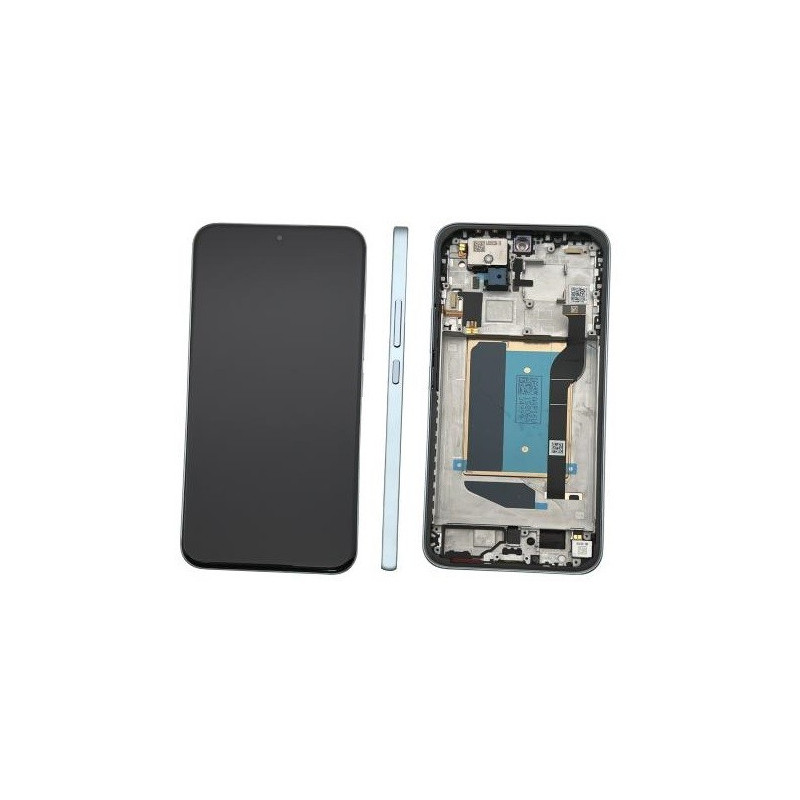 Ekranas Xiaomi Redmi Note 15 Pro+ 5G su lietimui jautriu stikliuku ir rėmeliu Glacier Blue originalus (service pack)