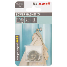 MAGNET HOOK NEODYM SILVER 25MM H 41.5MM MAGNET HOOK NEODYM SILVER 25MM H 41.5MM