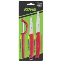 KOHE 3-piece knife set with...