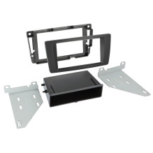 Ramka radiowa 2 DIN z kieszenią do Skoda Octavia 1Z / Yeti 5L czarna 281340-08-1 Ramka radiowa 2 DIN z kieszenią do Skoda Octavia 1Z / Yeti 5L czarna 281340-08-1