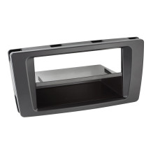 Ramka radiowa 2 DIN z kieszenią do Skoda Octavia 1Z / Yeti 5L czarna 281340-08-1 Ramka radiowa 2 DIN z kieszenią do Skoda Octavia 1Z / Yeti 5L czarna 281340-08-1