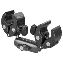 Camera mount - Telesin GP-HBM-001-D Double clamp 360° ball head silver Camera mount - Telesin GP-HBM-001-D Double clamp 360° ball head silver