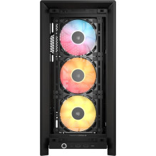 Kompiuterio Korpusas - Corsair FRAME 4000D RS ARGB Midi Tower EATX / ATX Tempered Glass Black
