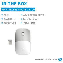 HP Z3700 Ceramic White Wireless mouse