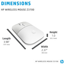 HP Z3700 Ceramic White Wireless mouse