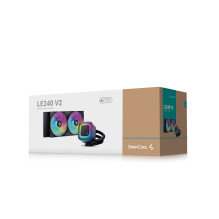 „DeepCool LE240 V2“ procesoriaus „viskas viename“ skysčio aušintuvas, 12 cm, juodas
