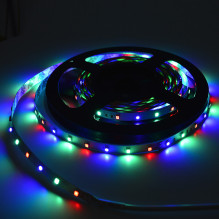Indoor flexible PNI D-Light 60RGB LED strip 60 LEDs / m 12V 5m with remote control and transformer included Indoor flexible PNI D-Light 60RGB LED strip 60 LEDs / m 12V 5m with remote control and transformer included