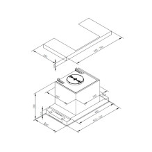 Hood ESISTYLE LINEAR 56 TOTAL WH-GLASS Hood ESISTYLE LINEAR 56 TOTAL WH-GLASS