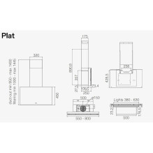 Hood ELICA PLAT @ BL / F / 55 Hood ELICA PLAT @ BL / F / 55