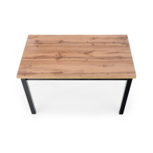 Stalas Cobalt, ąžuolo / juoda, 120 cm x 68 cm x 77 cm Stalas Cobalt, ąžuolo / juoda, 120 cm x 68 cm x 77 cm