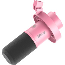 Mikrofonas - Fifine K688P Dinaminis USB-C / XLR, Kardioidinis, Realaus Laiko Stebėjimas, Rožinė Mikrofonas - Fifine K688P Dinaminis USB-C / XLR, Kardioidinis, Realaus Laiko Stebėjimas, Rožinė