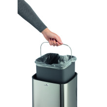 DURABLE Sensor Abfalleimer NO TOUCH 12l metallic silber DURABLE Sensor Abfalleimer NO TOUCH 12l metallic silber