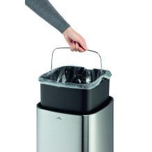 DURABLE Sensor Abfalleimer NO TOUCH 35l metallic silber