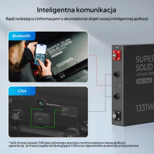 „Renogy REGO“ 12 V 104 Ah LiFePO₄ savaime kaistantis akumuliatorius