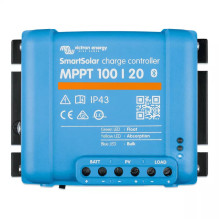 380 W valties saulės baterijų rinkinys su MPPT valdikliu. 110 Ah akumuliatorius. 230 V / 500 W įtampos keitiklis.